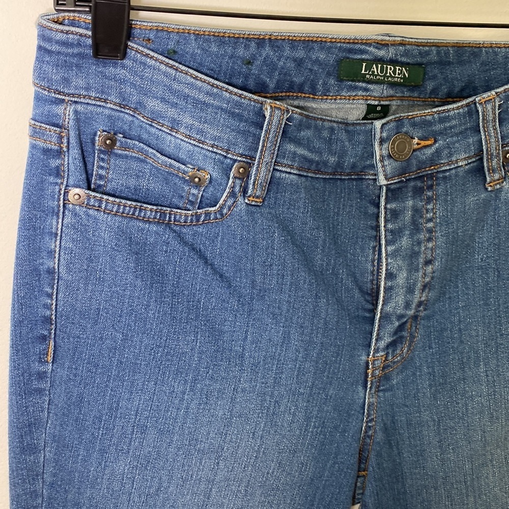 Lauren Ralph Lauren Premier Straight Stretch Denim Jeans Size 8 - Picture 4 of 11